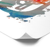 Abstracte Mellophone Poster (Hoek)
