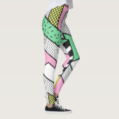 Abstracte Memphis: 80s geometrische vormen. Leggings (Rechts)