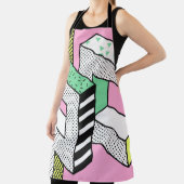 Abstracte Memphis: 80s geometrische vormen. Schort (Insitu)