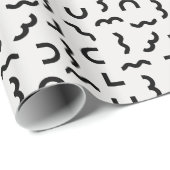 Abstracte Memphisgolven en -vormen Cadeaupapier (Rol Hoek)