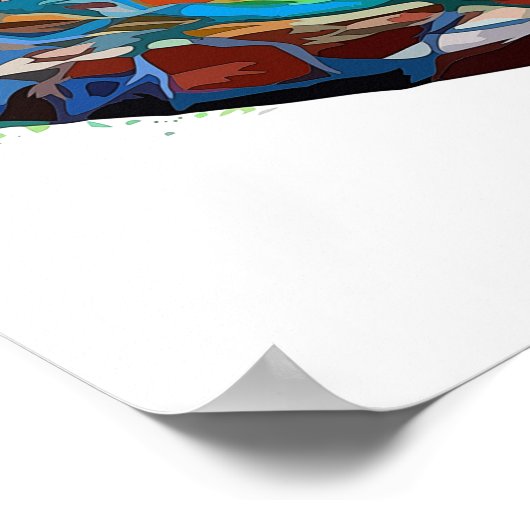 abstracte menselijke anatomie man aderen arterie k poster (Hoek)