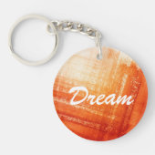 Abstracte met de hand geschilderde achtergrond sleutelhanger (Voorkant)