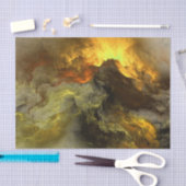 Abstracte, met Warm gekleurde wolken - Weefselpapi Tissuepapier (Craft)