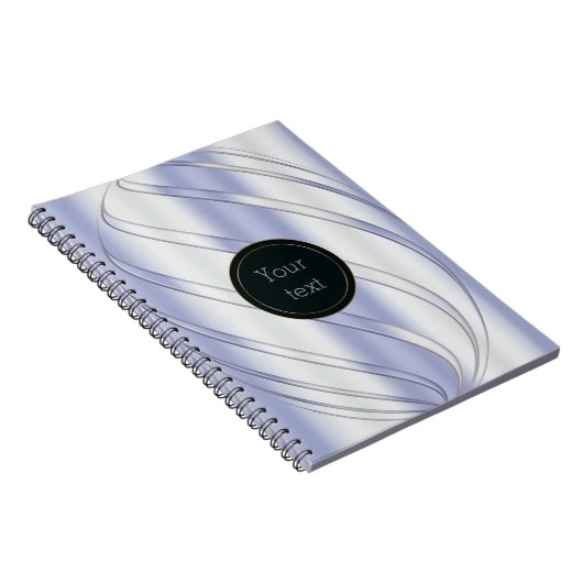 abstracte metalen dynamische textuur notitieboek (Rechterzijde)