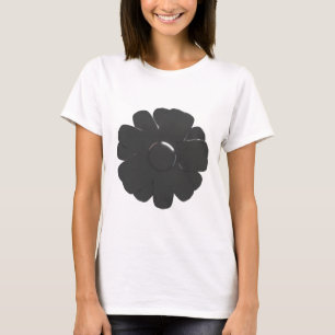 Abstracte metalen zilverventilator T-shirt