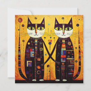 Abstracte metgezellen: een verhaal van twee katten