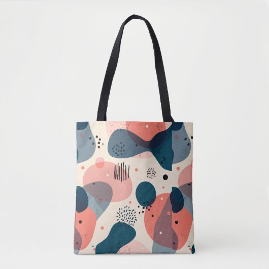 Abstracte mid-century modern draagtas (Voorkant)