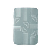 Abstracte Mid Century stijl lijnkunst Badmat (Voorkant Verticaal)