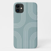 Abstracte Mid Century stijl lijnkunst Case-Mate iPhone Case (Achterkant)