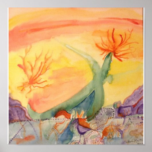 Abstracte middag poster (Voorkant)