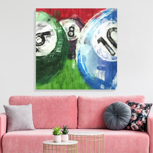 Abstracte miljarden canvas afdruk (Insitu (Woonkamer))