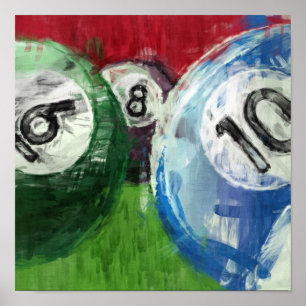 Abstracte miljarden poster