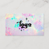 abstracte minerale edelsteen achtergrond visitekaa visitekaartje (Voorkant)