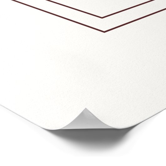 Abstracte minimal Boho stijl ontwerp bloembloemen Poster (Hoek)