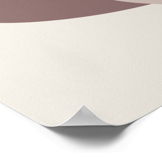 Abstracte Minimal White Leaf Moderne uitsparingen  Poster (Hoek)