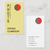 Abstracte minimale stijl visitekaartje (Voorkant / Achterkant)