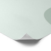 Abstracte minimalistische bladeren poster (Hoek)