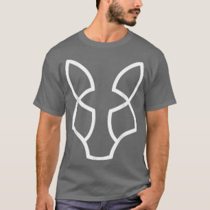 Abstracte minimalistische dierenartstransplaat voo t-shirt