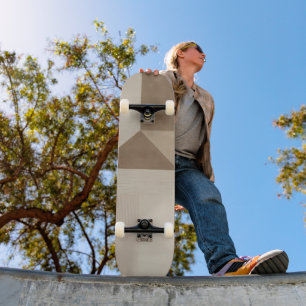 Abstracte minimalistische geometrische kunst in wa skateboard