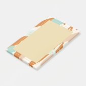 Abstracte minimalistische liefde Valentijn Hearts  Post-it® Notes (Schuin)