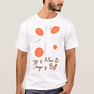 Abstracte minimalistische Oranje compositie T-shirt