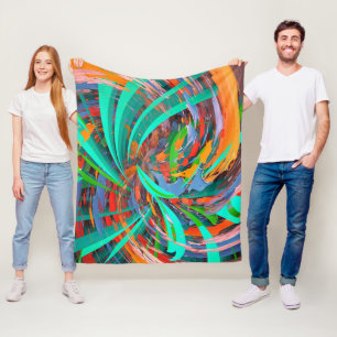 Abstracte Mistica Kunst Fleece Deken