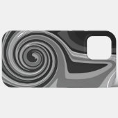 Abstracte Modern Monotone Cool Inspirivity Grey Case-Mate iPhone Case (Achterkant (horizontaal))
