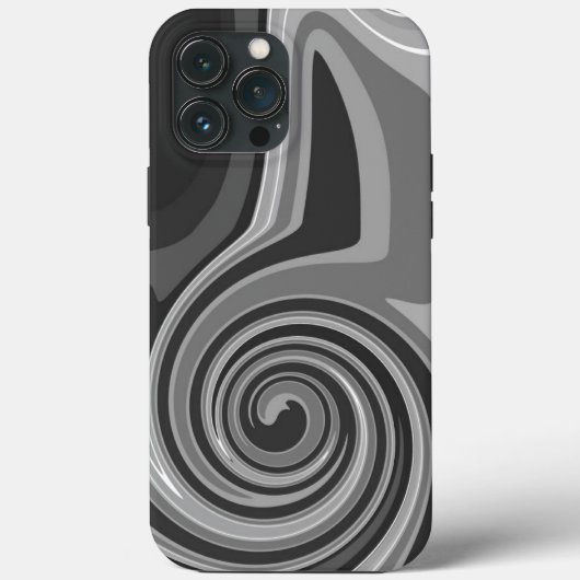 Abstracte Modern Monotone Cool Inspirivity Grey Case-Mate iPhone Case (Achterkant)