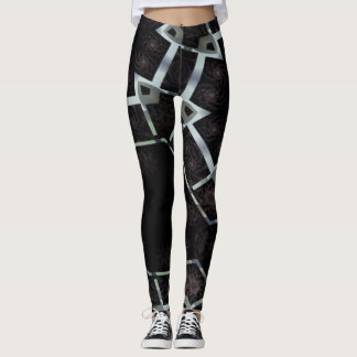 ABSTRACTE MODERN-tekening in zwart-grijs Leggings