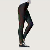 ABSTRACTE MODERN-tekeningen in Leggings voor olijf (Rechts)