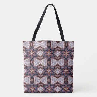 ABSTRACTE MODERN-trek in-diepe blauwbruine Canvas  Draagtas