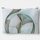 Abstracte Modern Turquoise Brown Gold Elegance Etui (Achterkant)