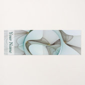 Abstracte Modern Turquoise Brown Gold Elegance Naa Yogamat (Achterkant (horizontaal))