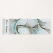 Abstracte Modern Turquoise Brown Gold Elegance Naa Yogamat (Voorkant (horizontaal))