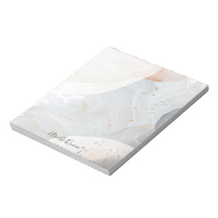 Abstracte moderne aardse Waterverf Notitieblok