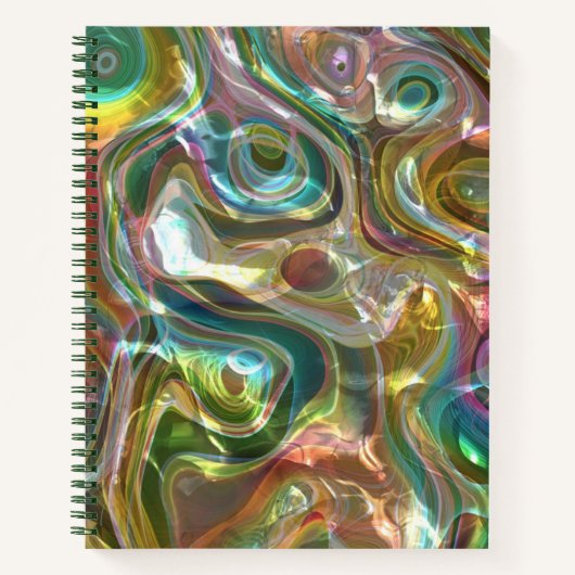 Abstracte moderne achtergrond patroon kunst Notiti Notitieboek (Voorkant)