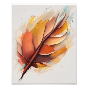 Abstracte moderne bladeren schilderijen set, blad foto afdruk
