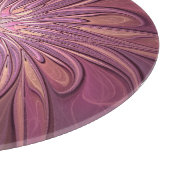 Abstracte moderne bloemfractaal bes kleuren naam snijplank (Hoek)