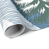 Abstracte moderne bosboom cadeaupapier (Rol Hoek)