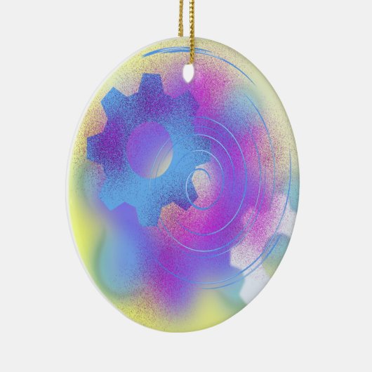 Abstracte moderne cog keramisch ornament (Rechts)