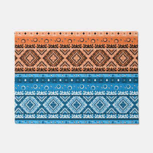 Abstracte moderne decoratieve geometrische pleiste deurmat