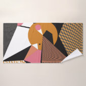 Abstracte moderne driehoeken achtergrondpatroon il badhanddoek (Badhanddoek)