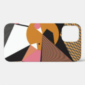 Abstracte moderne driehoeken achtergrondpatroon il Case-Mate iPhone case (Achterkant (horizontaal))