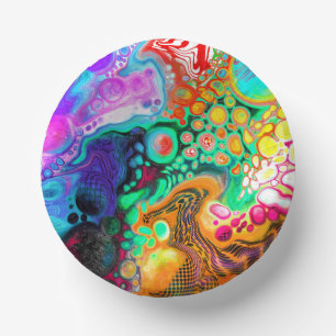 Abstracte moderne Fluid Art Papieren Kommen