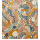 Abstracte moderne geometrie douchegordijn (Voorkant)