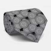 Abstracte moderne geometrische cirkels rond vormen stropdas (Opgerold)