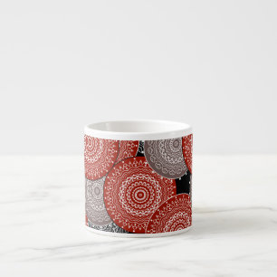 Abstracte moderne geometrische cirkels ronde vorme espresso kop