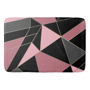 Abstracte moderne geometrische driehoeken afdrukke badmat