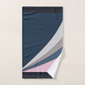 Abstracte moderne geometrische eenvoudige afdruk bad handdoek (Handdoek)