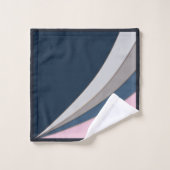 Abstracte moderne geometrische eenvoudige afdruk bad handdoek (Wasdoekje)